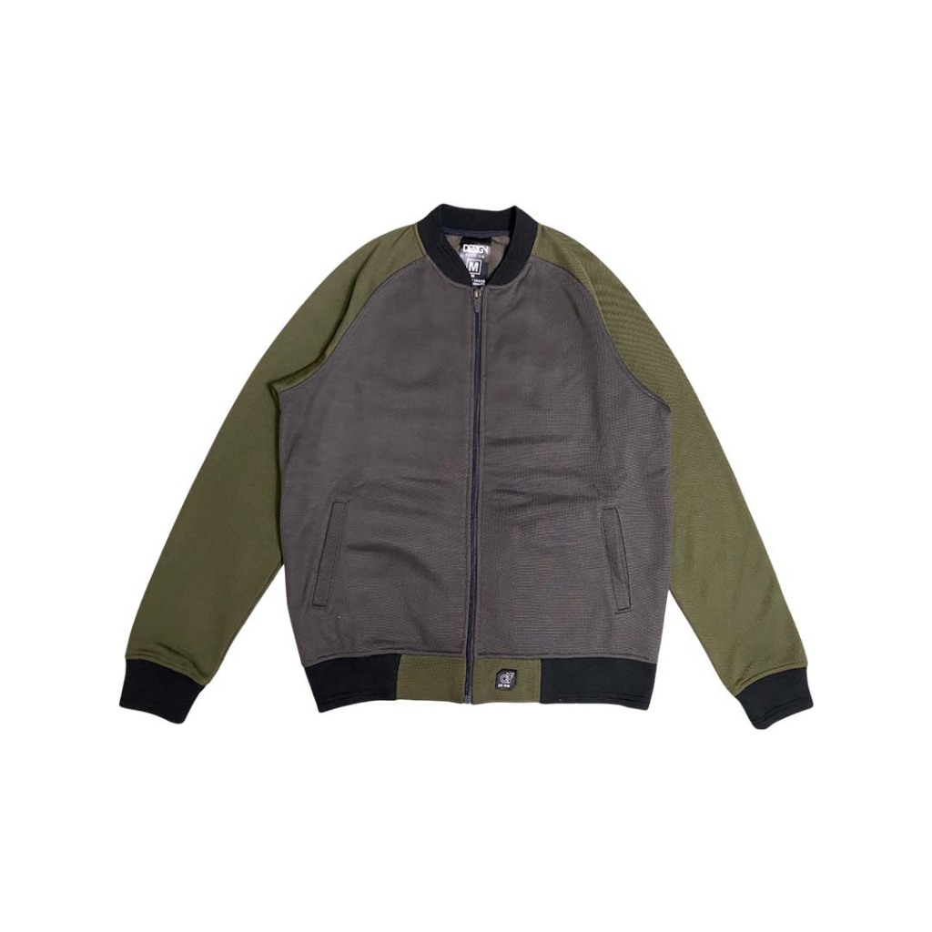 d&f CVC  Jaket Bomber Pria - Olive