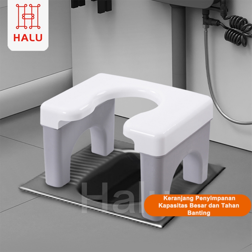 ganbettershop - HALU Kursi Toilet Jongkok Bahan Plastik Bangku Toilet Jongkok Sehat Bahan Plastik