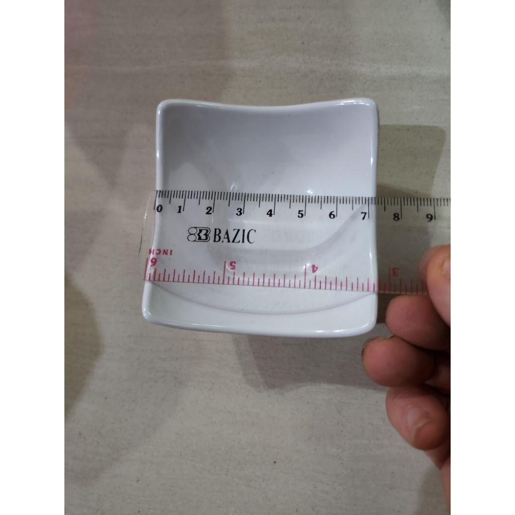 piring sambal segi melamin P13 Piring banchan Piring saos segi melamin