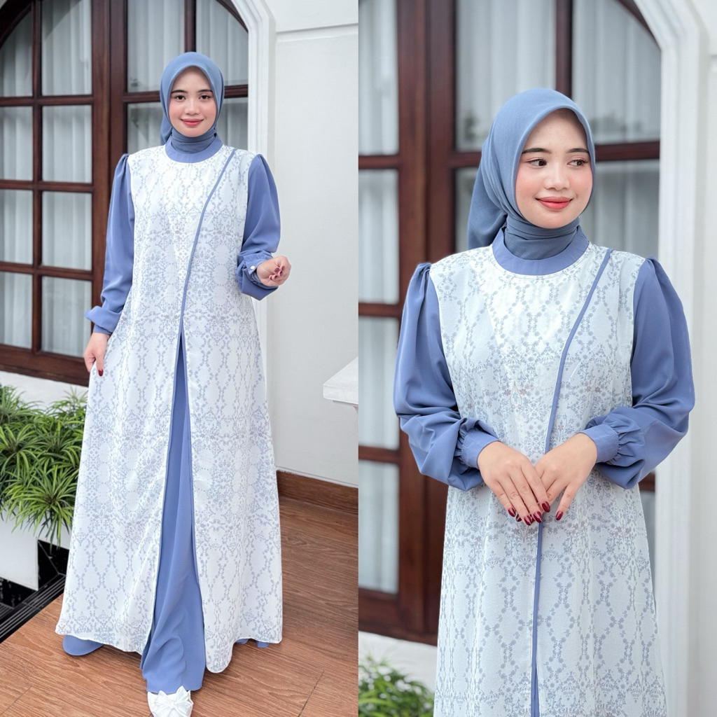 NNfashion Khansa Dress Couple Anak Gamis Muslimah-7
