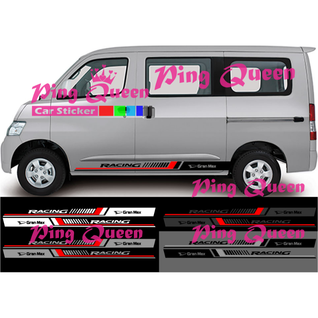 new sticker stiker mobil grand max cutting sticker mobil daihatsu grand max