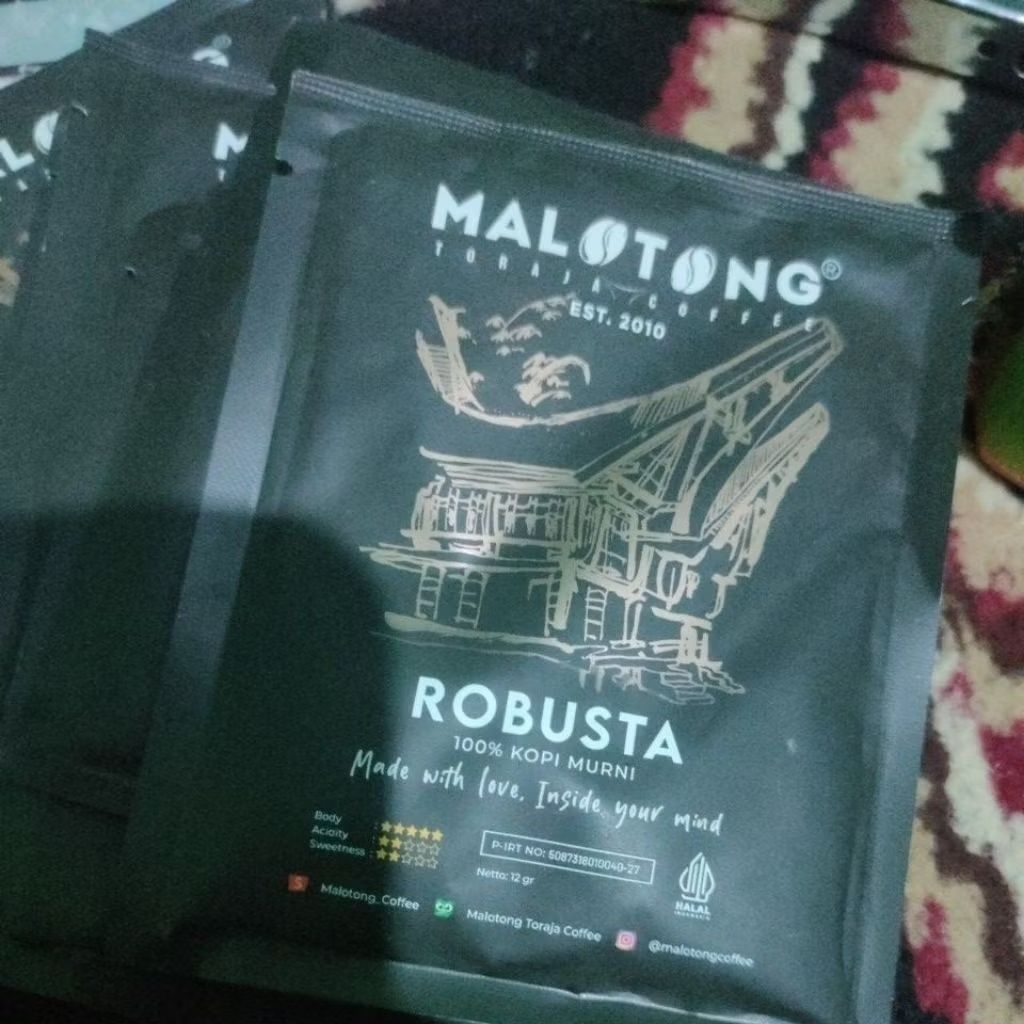 kopi bubuk toraja ; kopi toraja ; kopi asli toraja ; kopi toraja premium 12gr  2cangkir