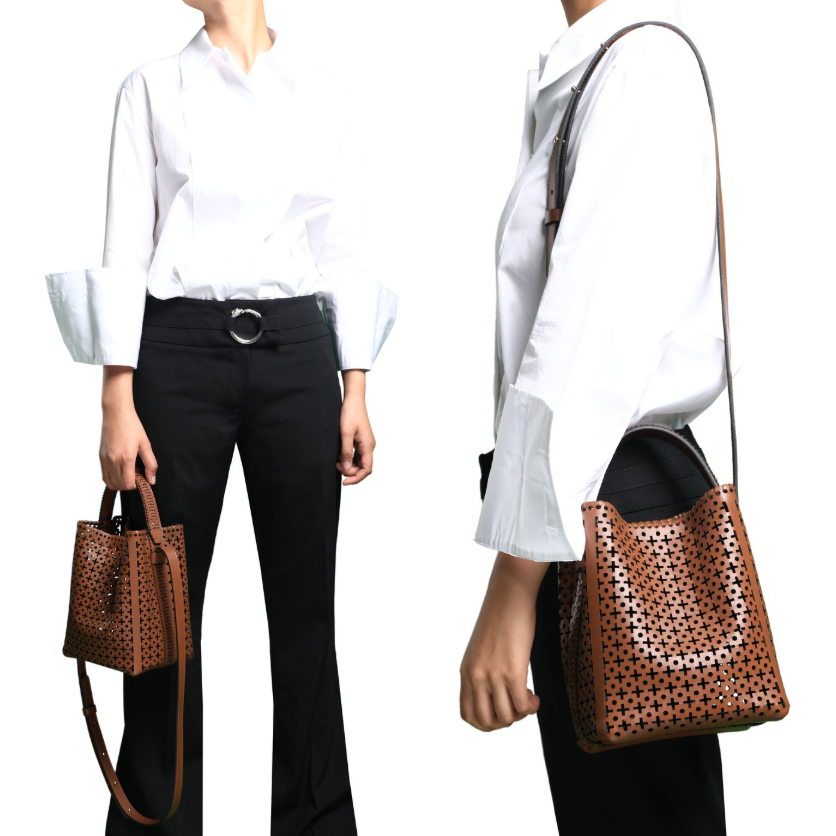 ELLA & GLO Elia Mini Bucket Bag Genuine Leather - Tas Bucket Wanita