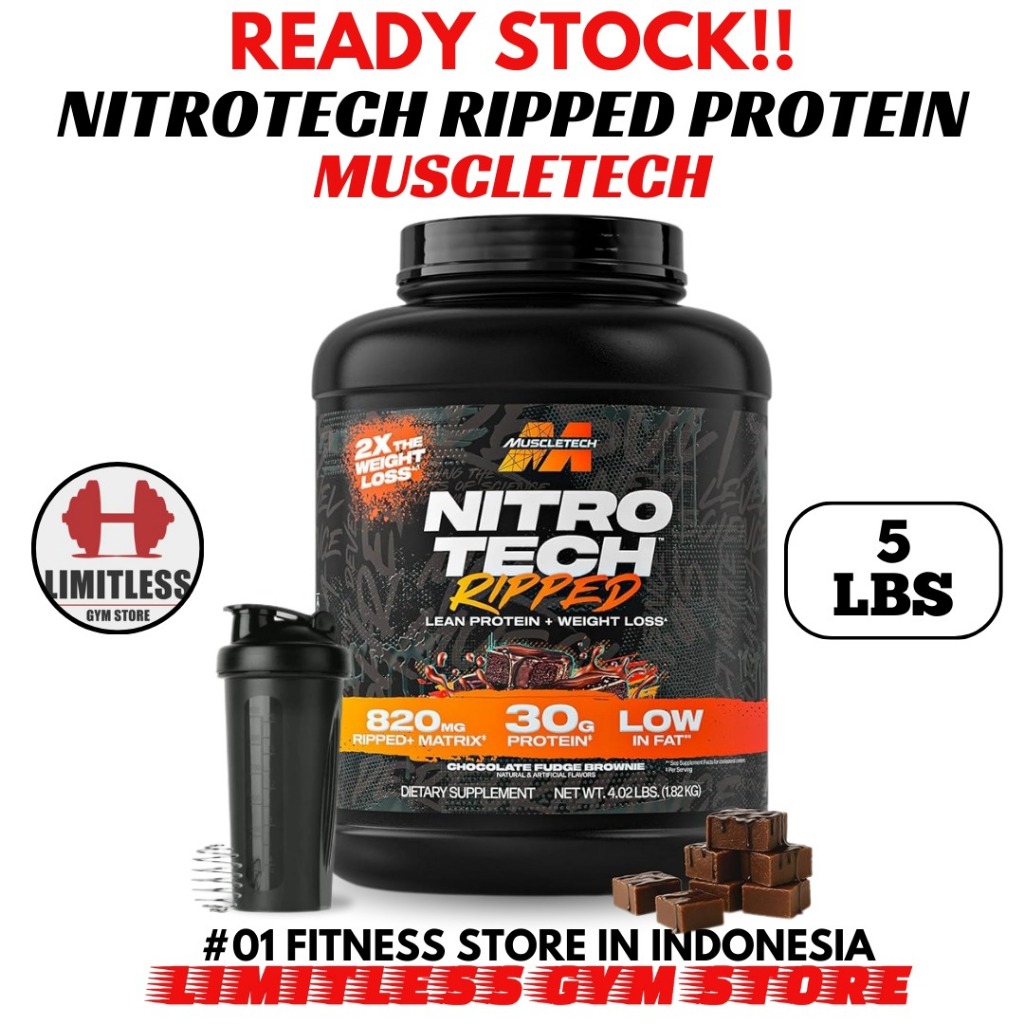 [PROMO] Muscletech Nitrotech Ripped 4 lbs - Nitro Tech Whey Isolate 4lb