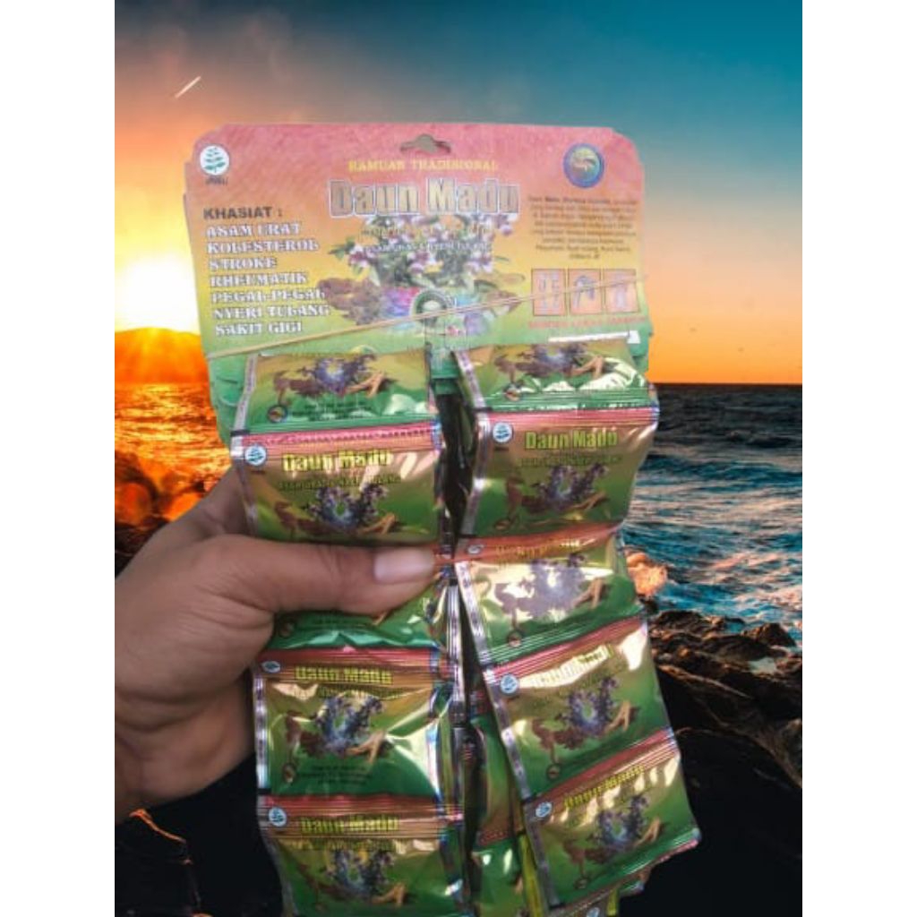 Asam urat.Daun madu Extra kulit manggis isi 20 sachet @2kapsul