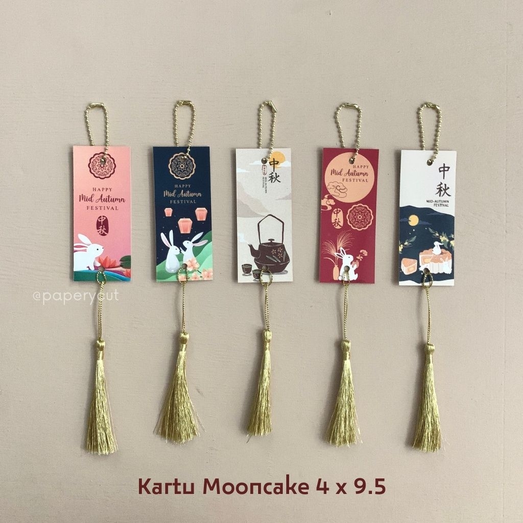 Bundle Tag Hang Tag Kartu Ucapan Mooncake Mid Autumn Festival