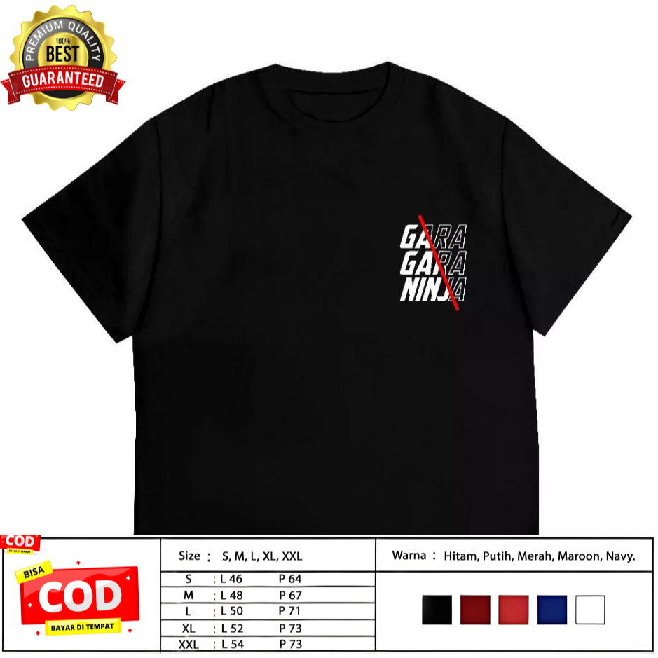 T-Shirt Kaos Gara Gara Ninja | Ninja 2 Tak Ninja 2 Stroke Ninja 150 SS R RR Ninja 250 Kaos Motor Rac