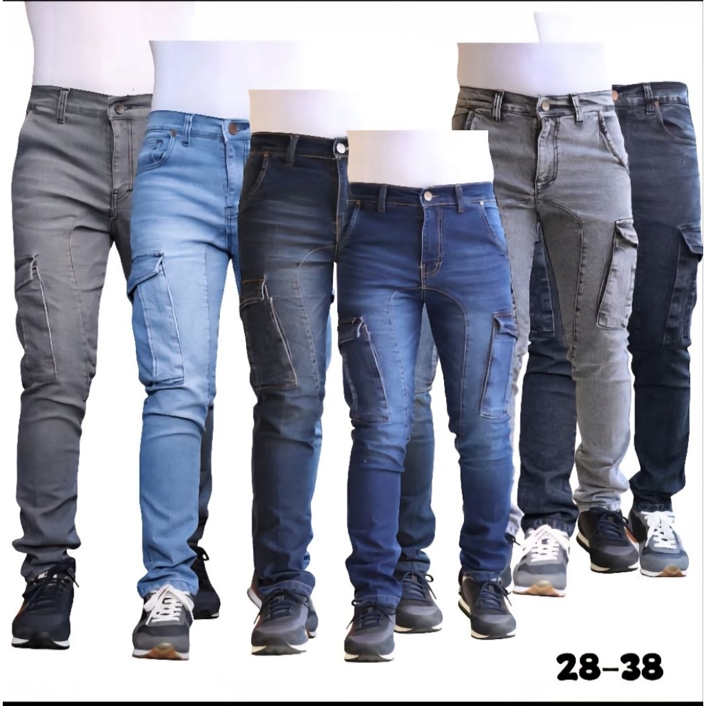 Cargo Jeans pria Arman/ CELANA CARGO JEANS PRIA SLIM FIT ORIGINAL DISTRO BDG