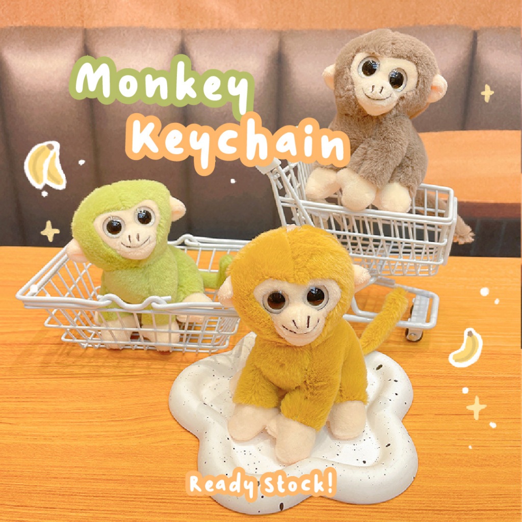 Gantungan kunci Baby Monkey boneka BLESS TOYS Gantungan boneka lucu gantungan kunci karakter