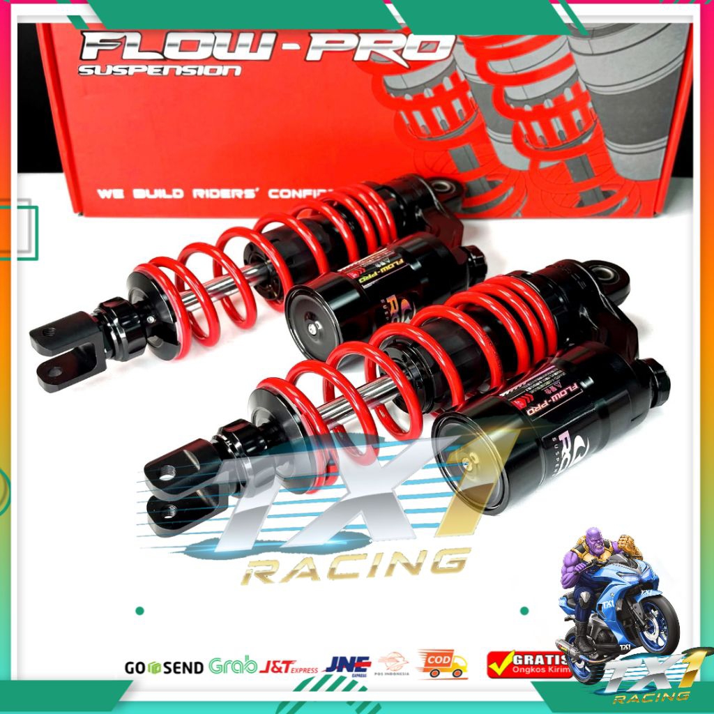 Shock Breaker RCB Flow Pro Flow S Klik Rebound 275mm Nmax / Aerox Downsize Ceper / Nouvo Skywave