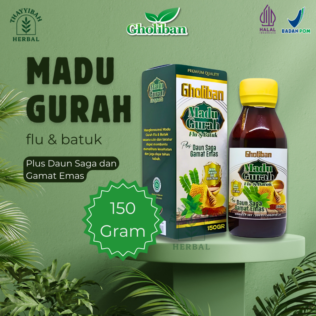 

Madu Gurah Flu Dan Batuk Gholiban 150g