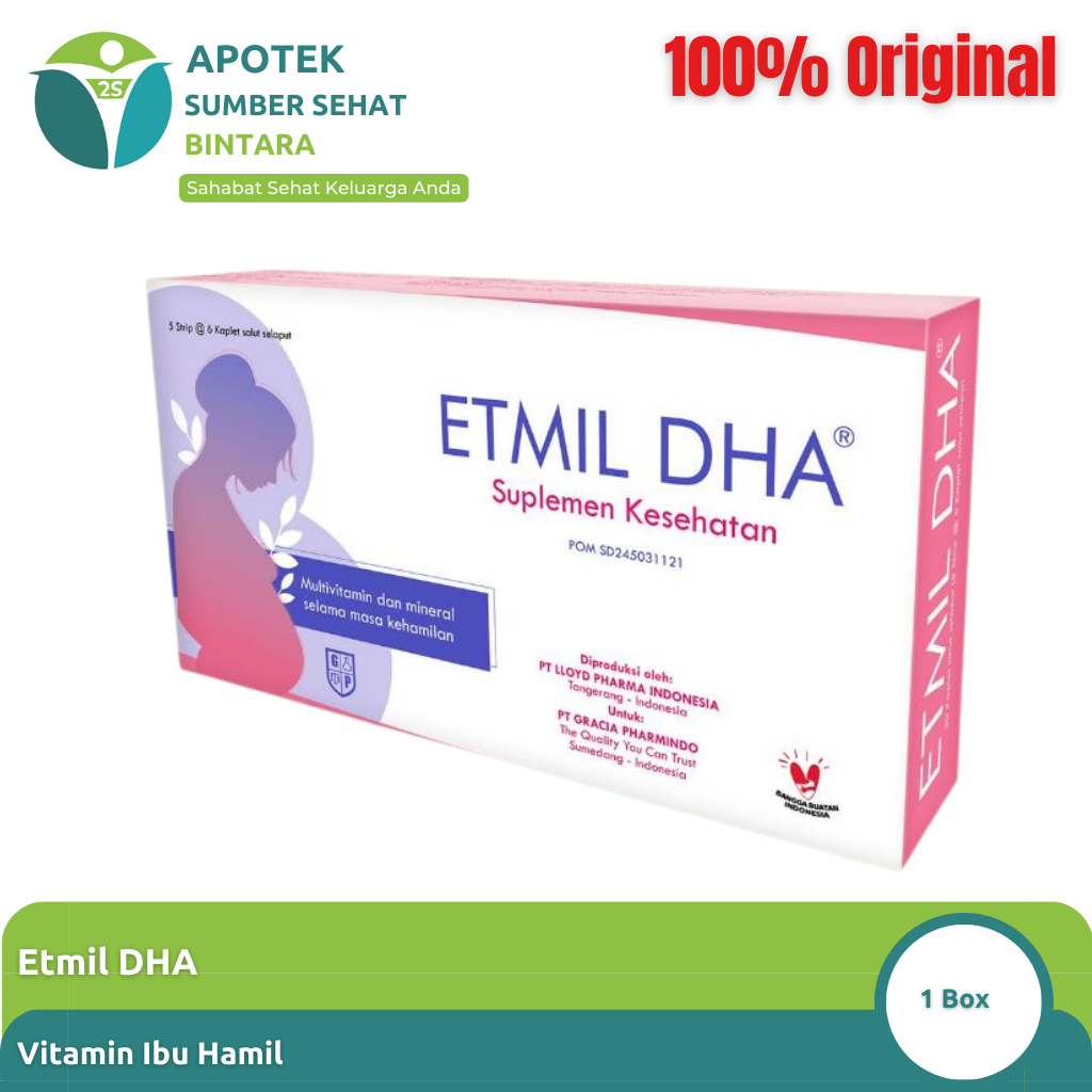 Etmil DHA | Vitamin Ibu Hamil – Suplemen Kapsul Minyak Ikan & DHA