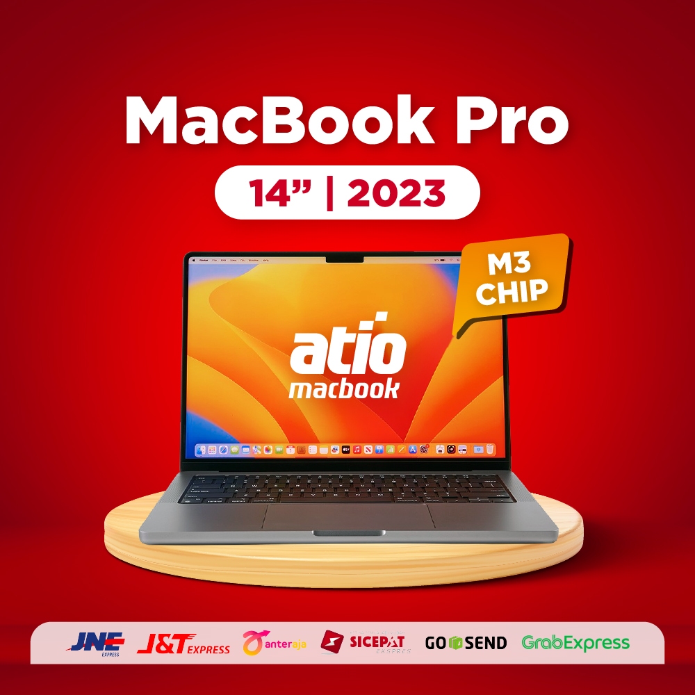 MACBOOK PRO M3 2023 14 INCH RAM 8GB 16GB SSD 512 GB MULUS