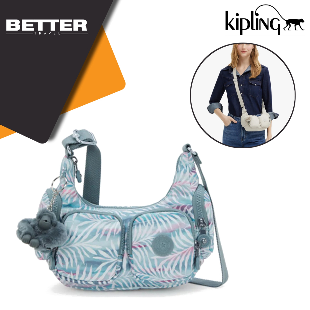 KIPLING tas wanita shoulder bag crossbody motif casual traveling wanita banyak kantong