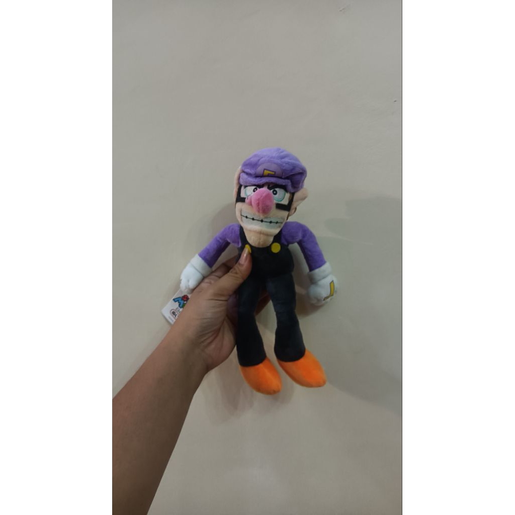 Boneka Super Mario Waluigi Ori Nintendo (Rare) Langka