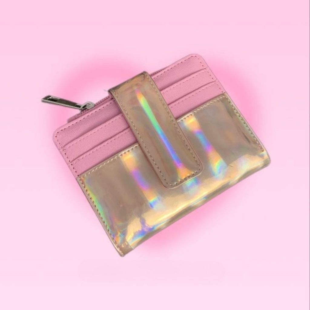 DOMPET LIPAT MINI HOLOGRAM/GLITTER Dompet lipat hologram Dompet Y2k