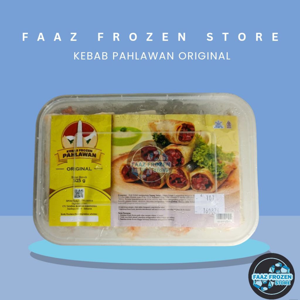 Kebab Pahlawan frozen original pahlawan 525gr
