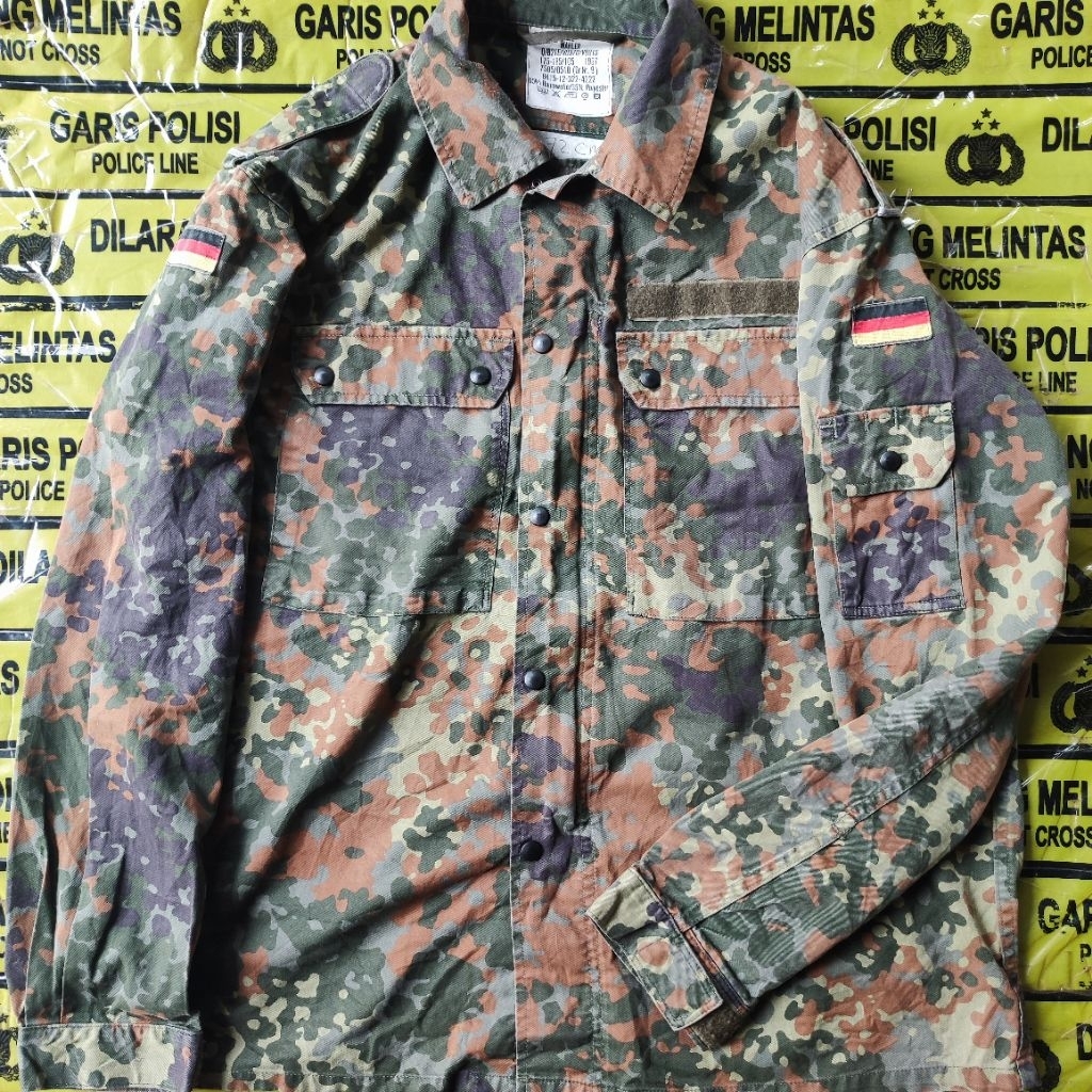 German Military Field Uniform (Bundeswehr) Flecktarn Camo Seragam Militer Jerman
