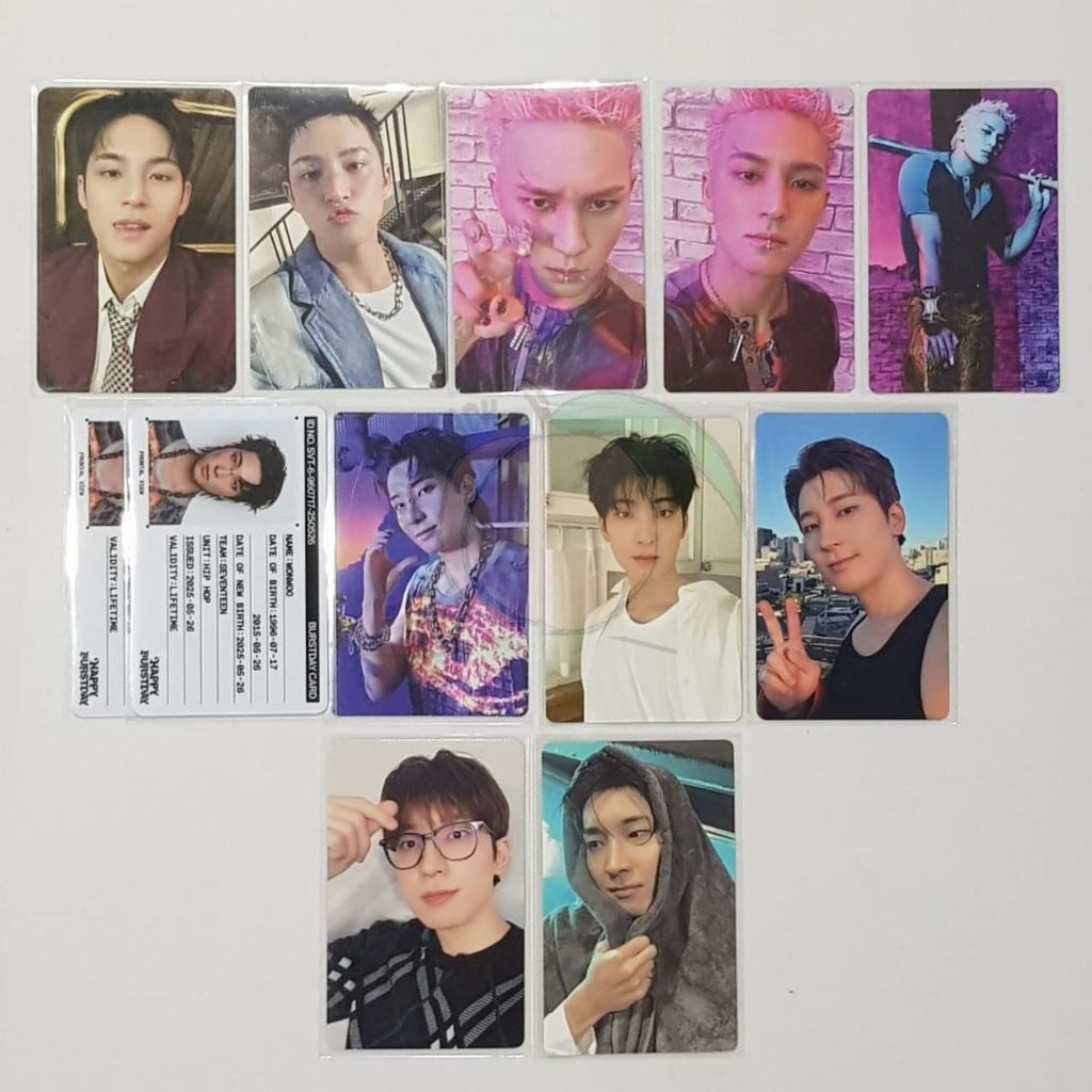 Photocard Seventeen Kim Mingyu Jeon Wonwoo | Aab Minwon Official PC