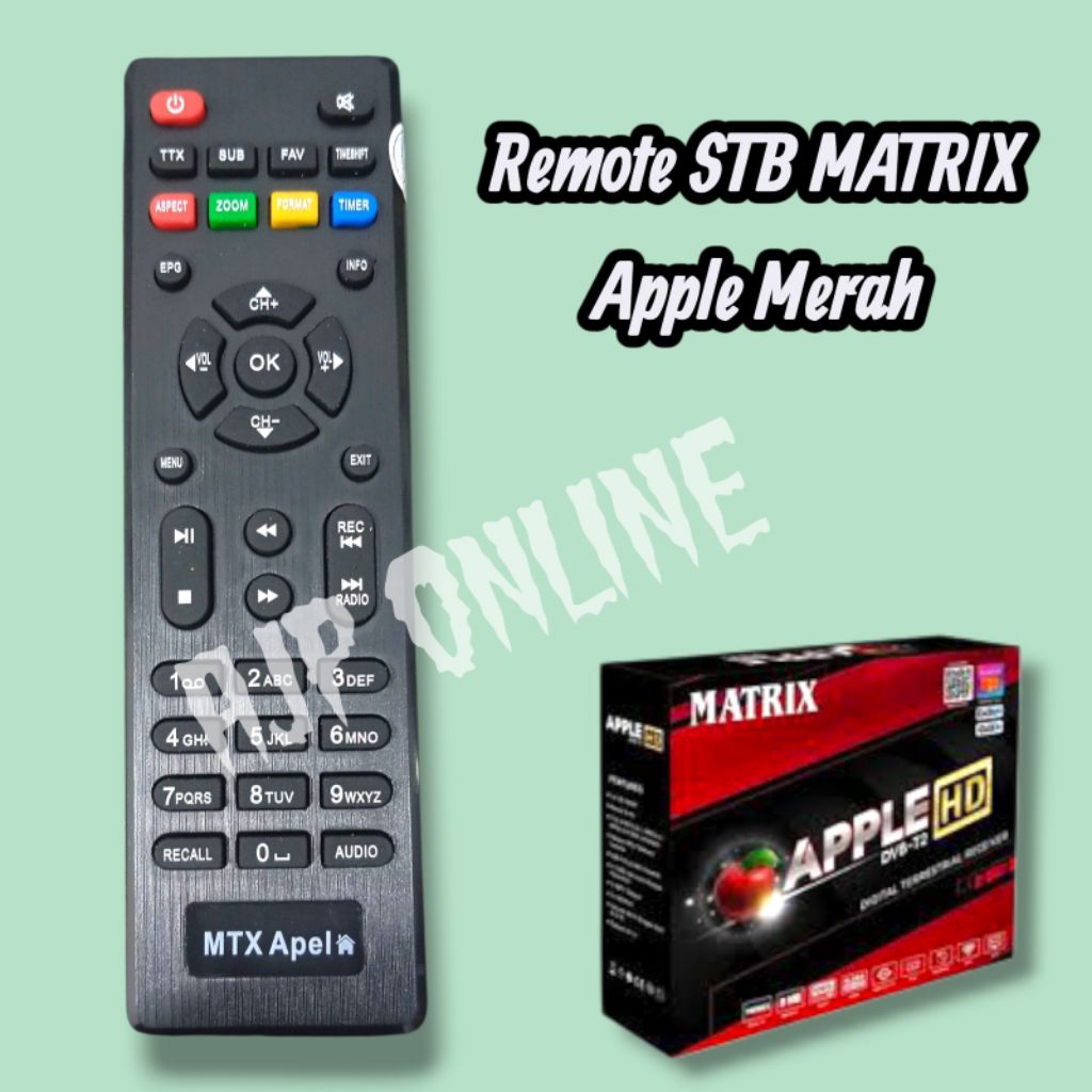 Remote STB MATRIX Merah Remot Set Top Box Matrix Merah