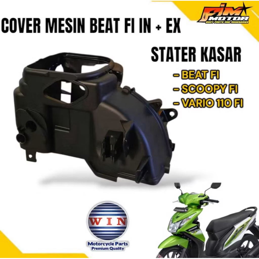 Cover Mesin Beat Fi , Kap Mesin Beat Fi , In + Ex Stater Kasar VR ( Beat Fi Scoopy Fi )