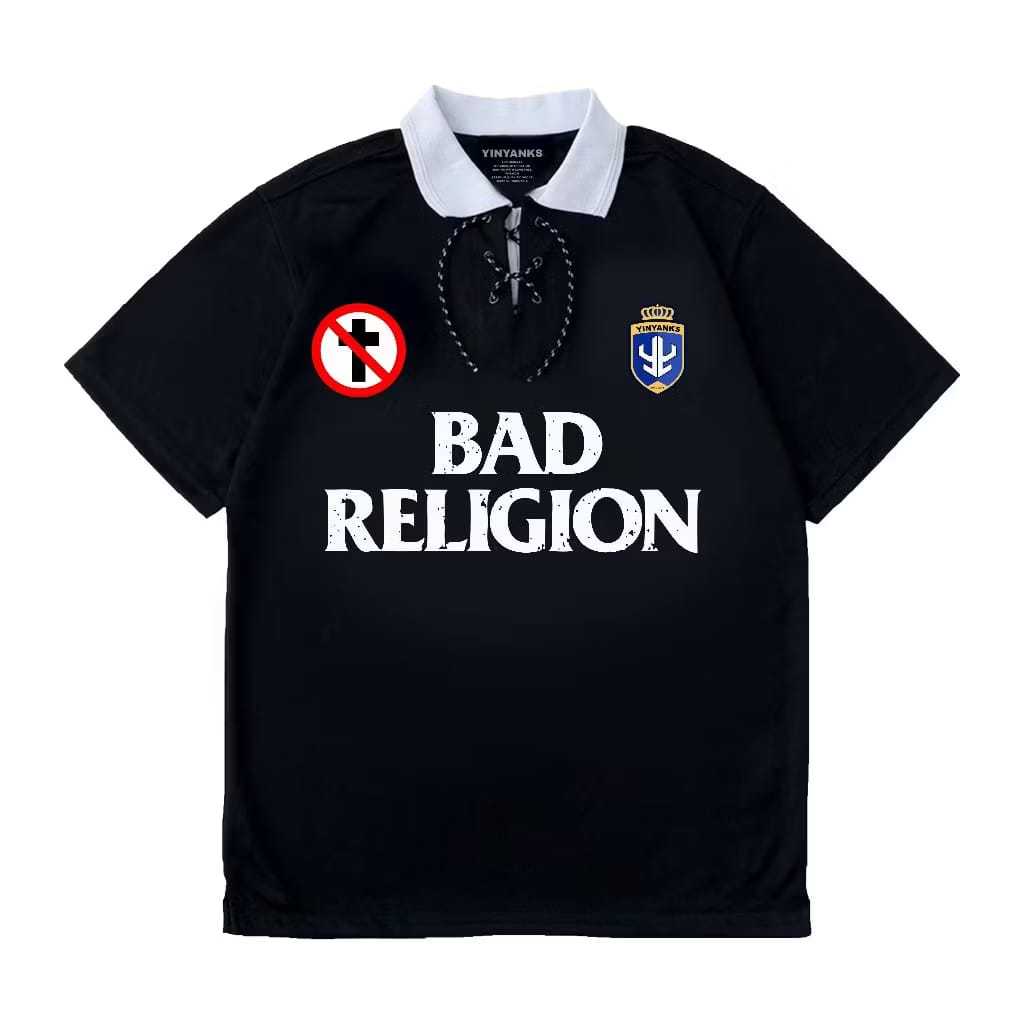 Zuro Tshirt - Jersey Retro Bad Religion - Kaos Band Jersey Retro Bahan Milano