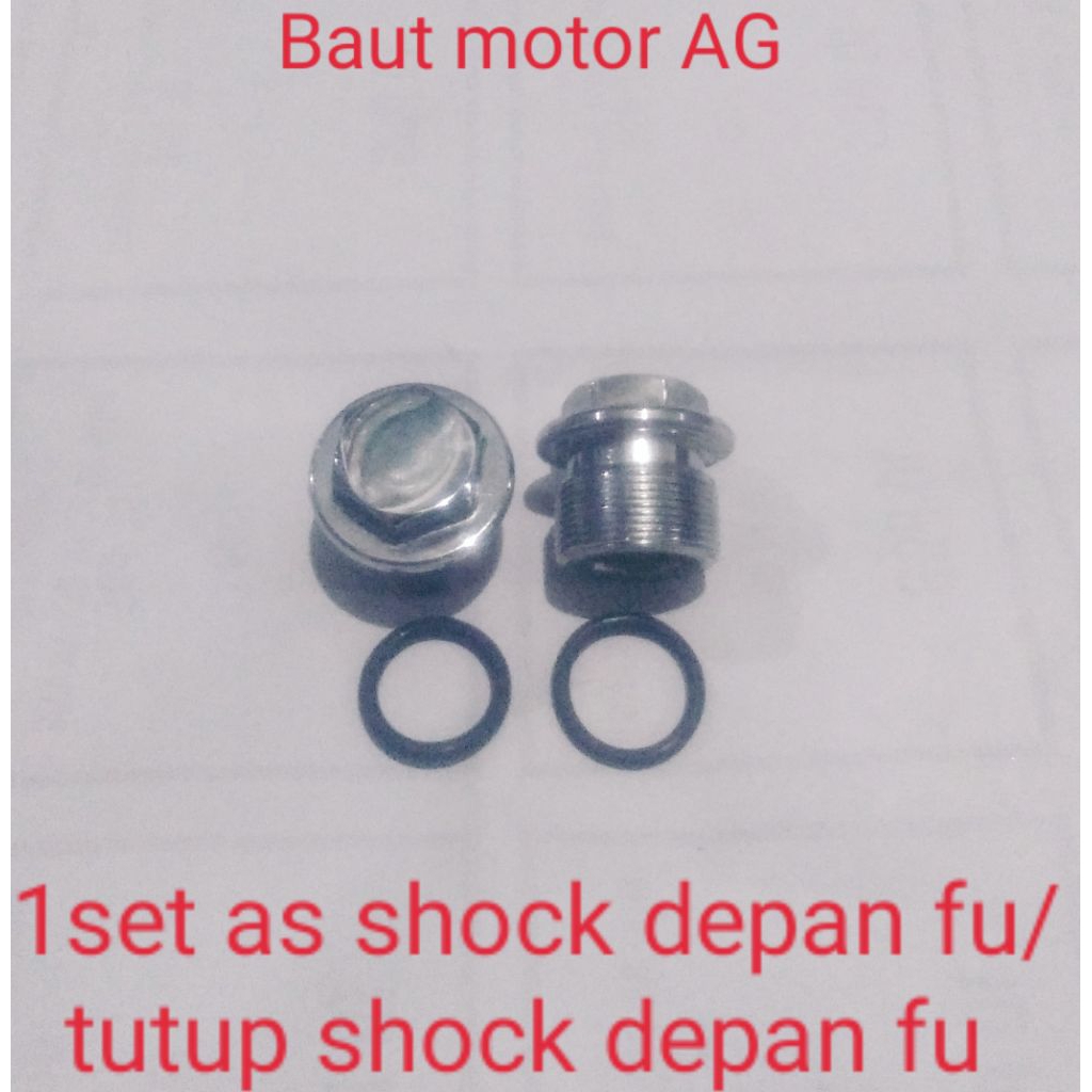 1set baut As shock depan fu/tutup shock depan fu
