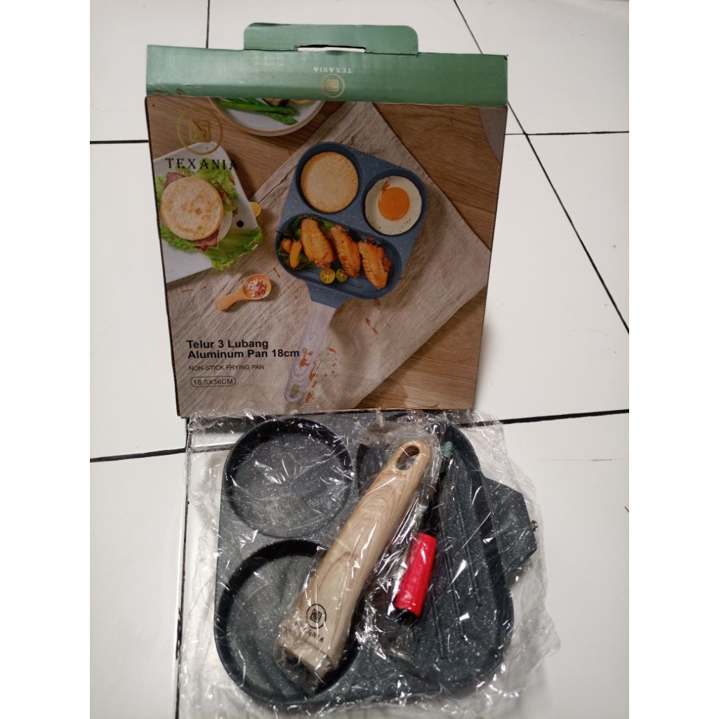 texania wajan telur 3 lubang