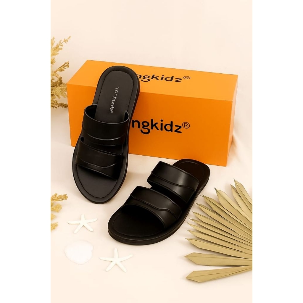 Sandal anak laki laki cowok slop tanggung kekinian-sandal anak lebaran terbaru 2026 Z9