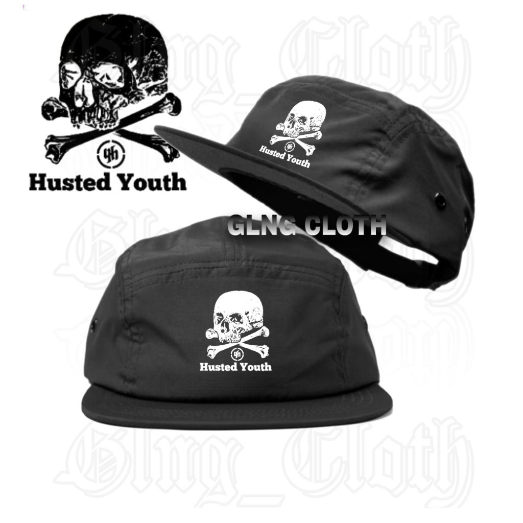 Topi 5 Panel Husted Youth - Five Panel Caps Distro - Topi Lima Panel Lokal Brand Uniseks