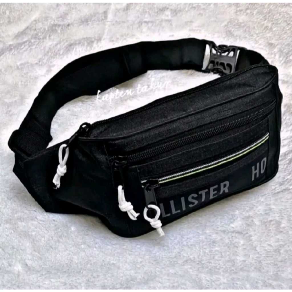 Tas pinggang pria casual trendy - waistbag bahan denim terlaris - tas selempang bahu pria dan wanita