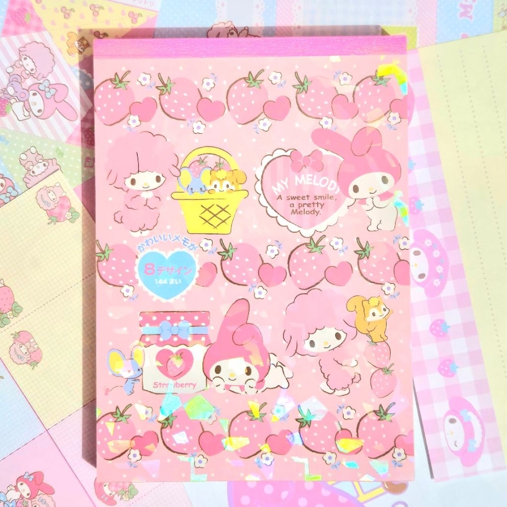 

[RARE] Sanrio My Melody Strawberry Memopad