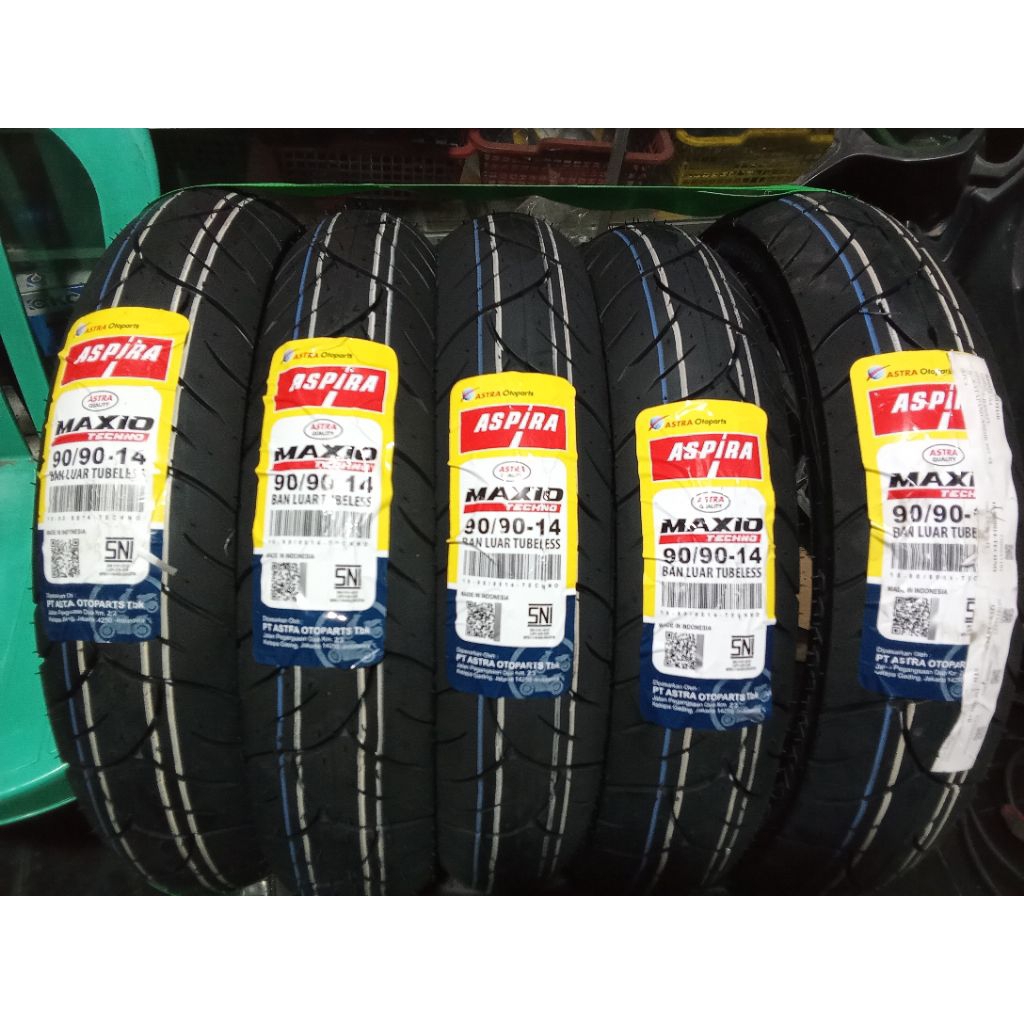 BAN TUBELESS 90/90-14 ASPIRA ORIGINAL
