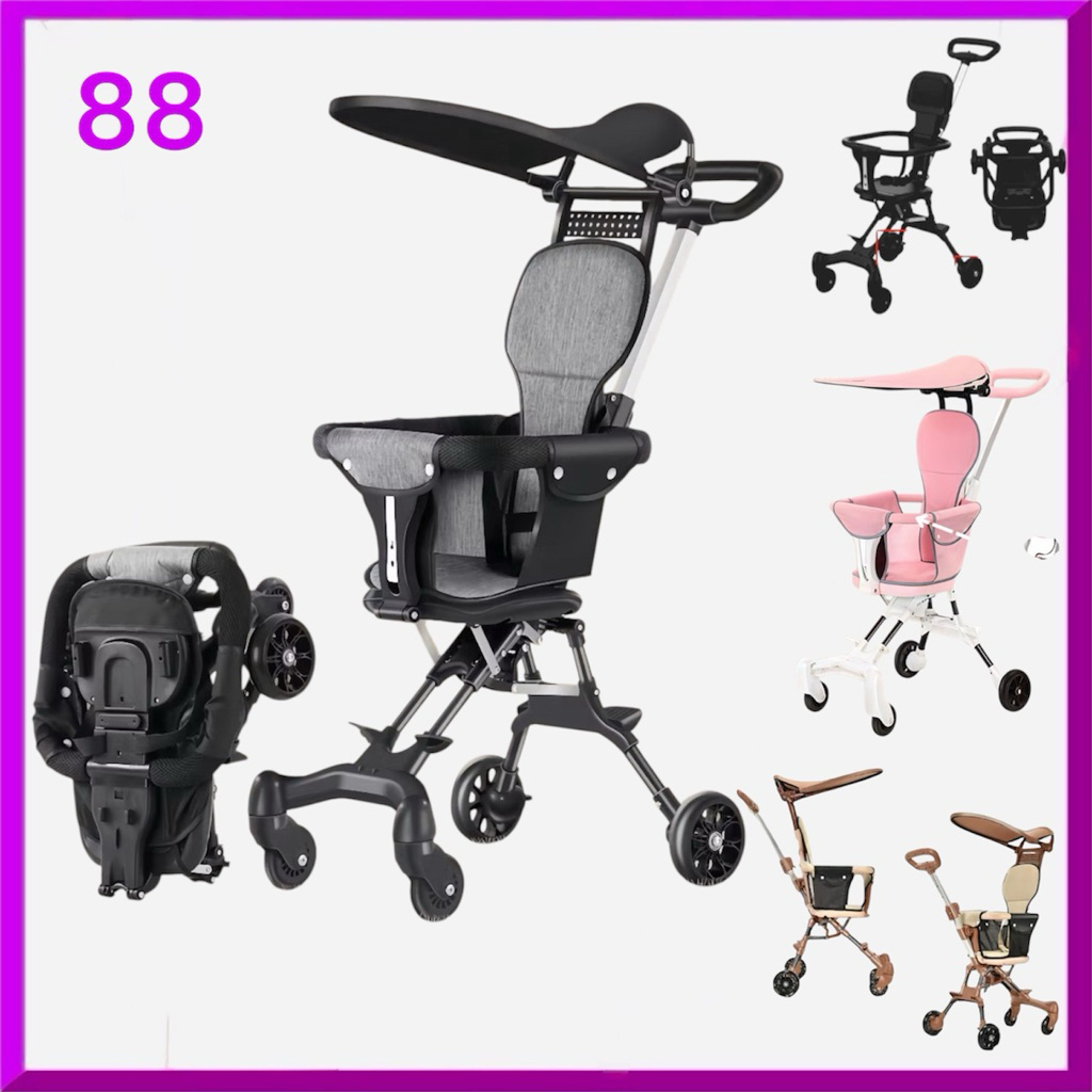 88 Family Toys - Stroller Anak Roda 4 Cabin Size Multifungsi