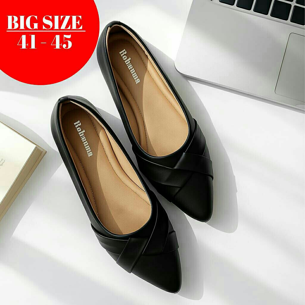 Flatshoes Wanita Big Size  41 42 43 44 45 V033