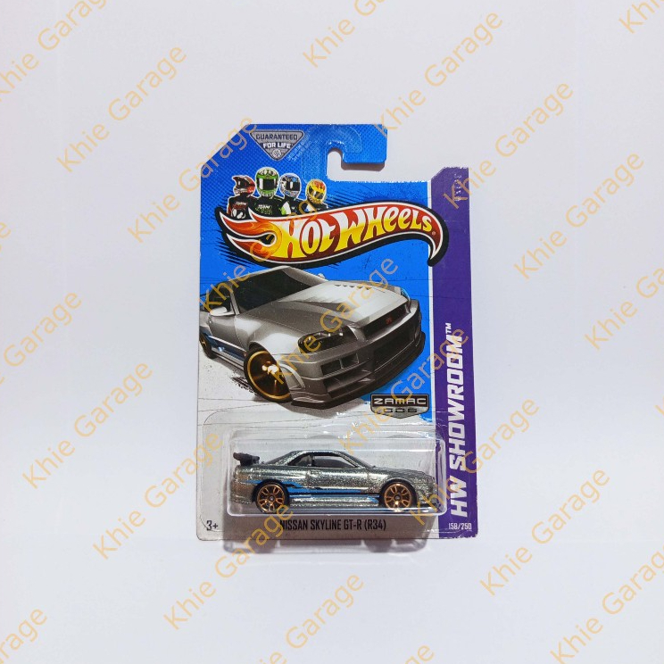 HotWheels Hot Wheels Nissan Skyline R34 Zamac GTR GT R BNR34 RB26 Walmart Exclusive 2013