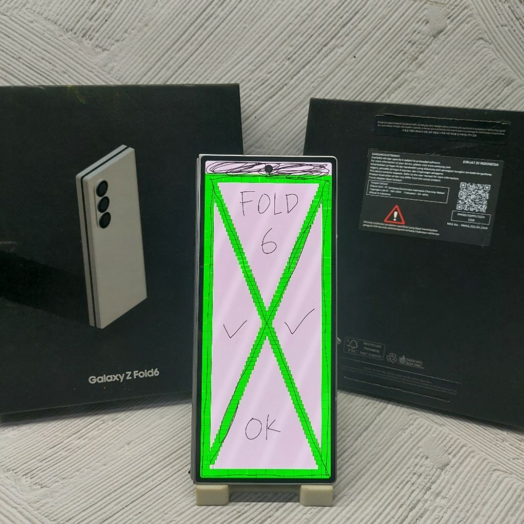 LCD TOUCHSCREEN SAMSUNG GALAXY Z FOLD 6 | SM-F956 | ORIGINAL BEKAS COPOTAN NORMAL | LAYAR KECIL | LA