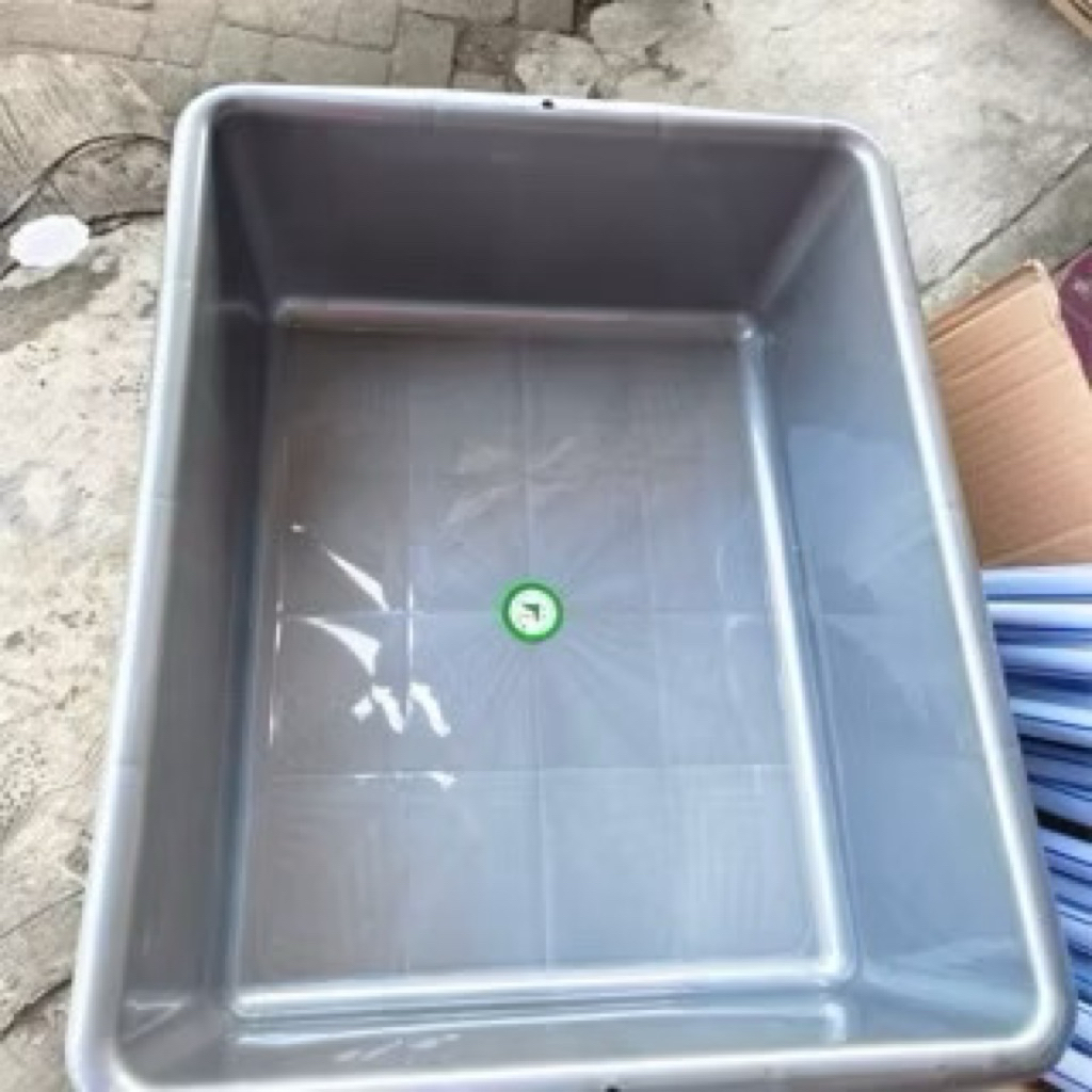 Bak Segi JUMBO Plastik SL / Bak Pasir Kucing JUMBO /  Bak Tahu Kotak SL