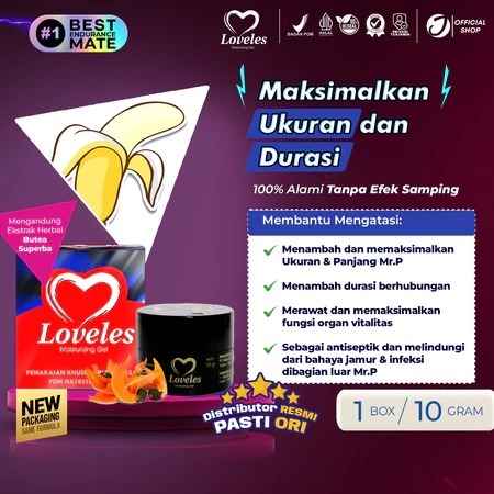 Loveles Moisturizing Gel 10 ML Antiseptik BPOM