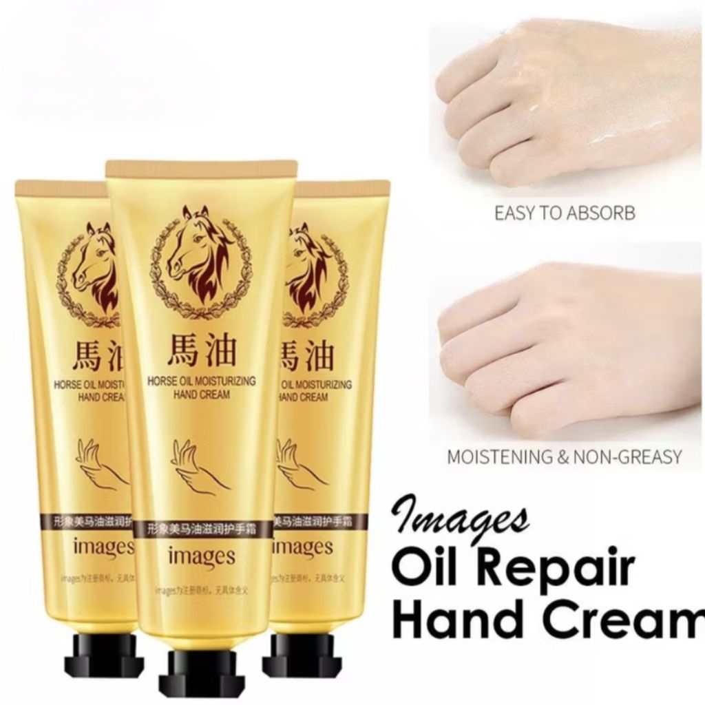 Horse Oil Moisturizing Hand Cream 30g Krim Tangan Kering Pelembab