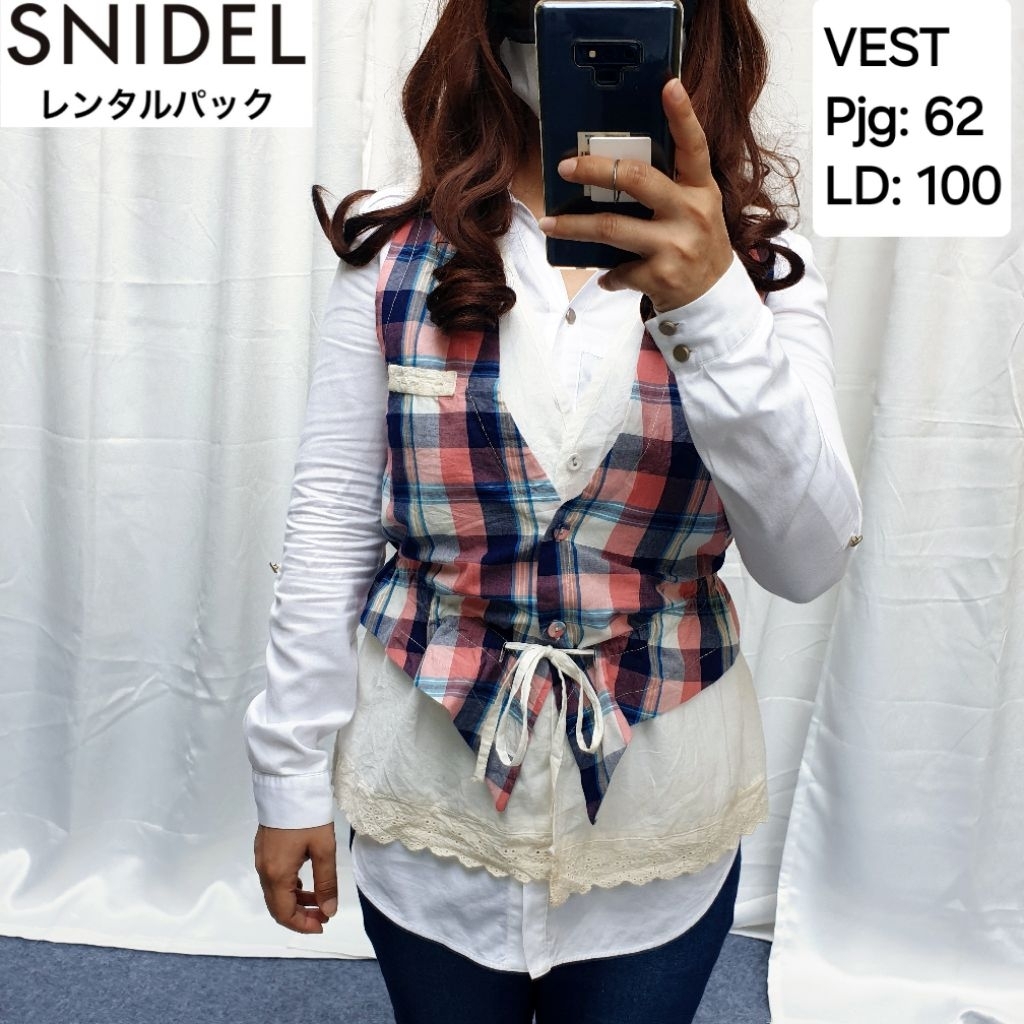 SNIDEL Vest Rompi Outer Double