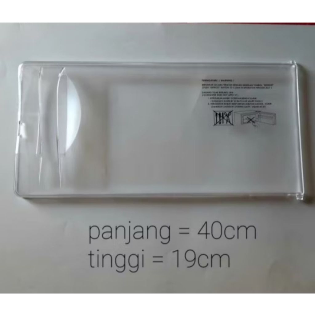 Tutup freezer kulkas Sharp kirei 1 pintu bukaan kesamping