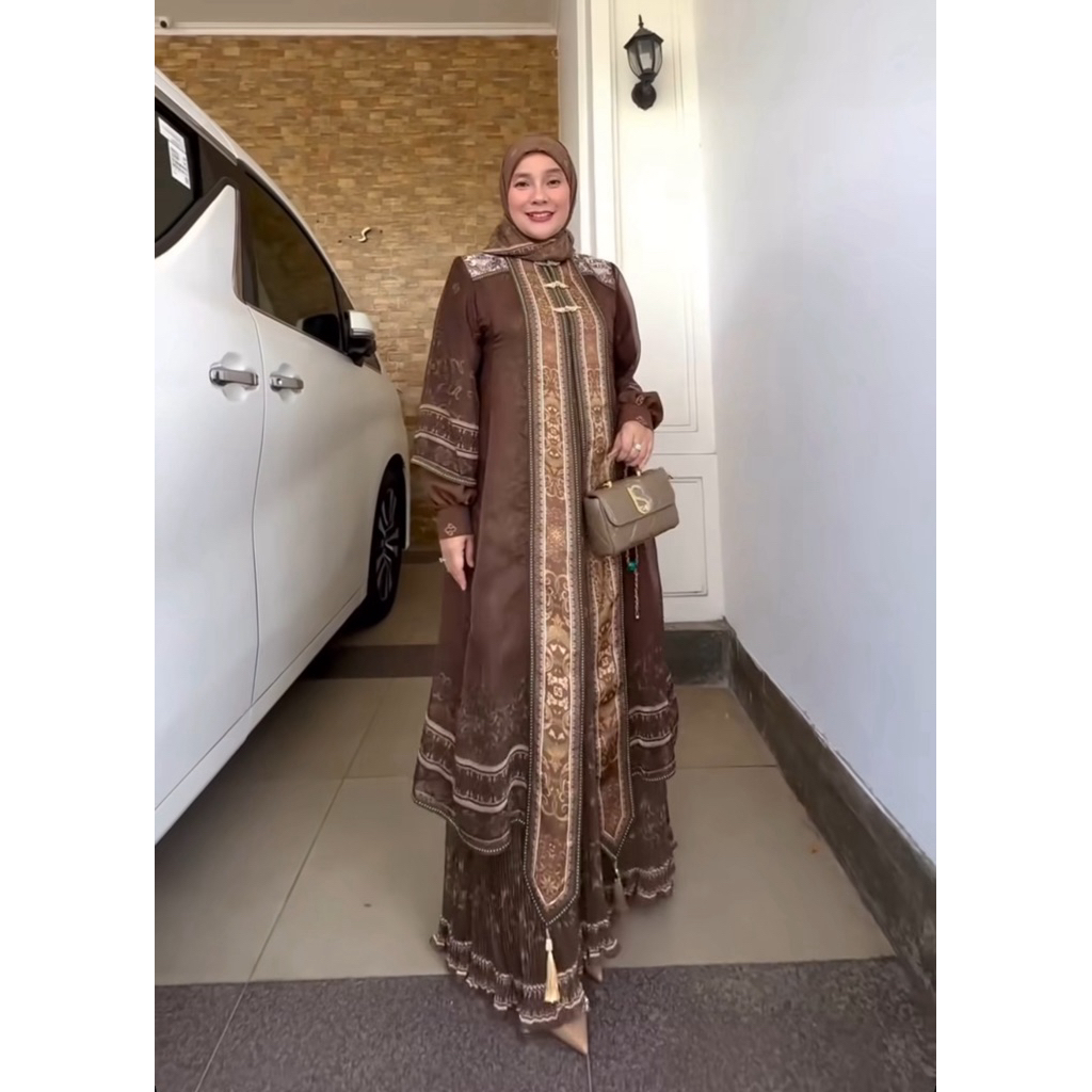Gamis syari set eles lina sukijo syari set sracf syari set