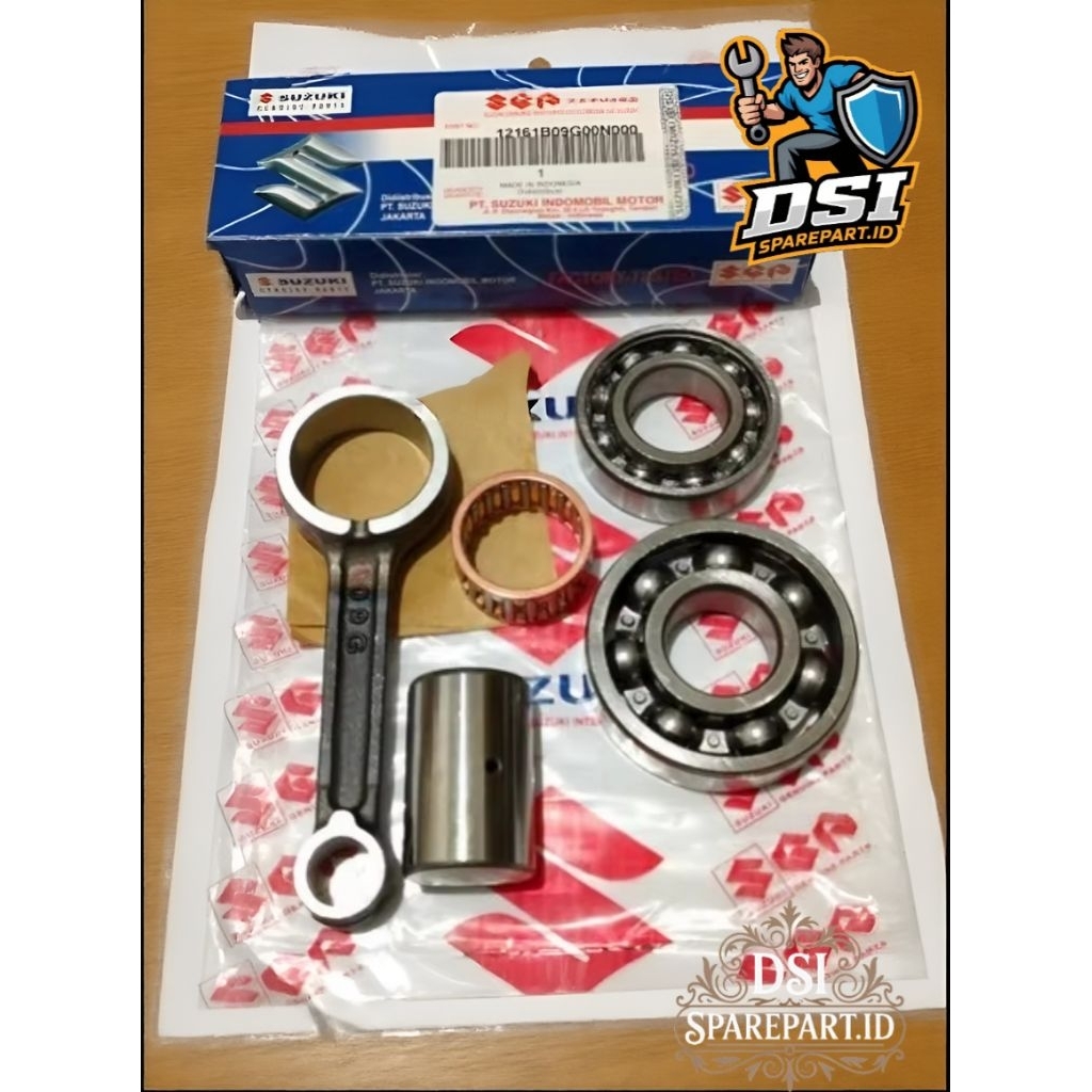STANG SEHER SMASH 110 KUMPLIT+BEARING KRUK AS 6007 6205 SUZUKI SMASH