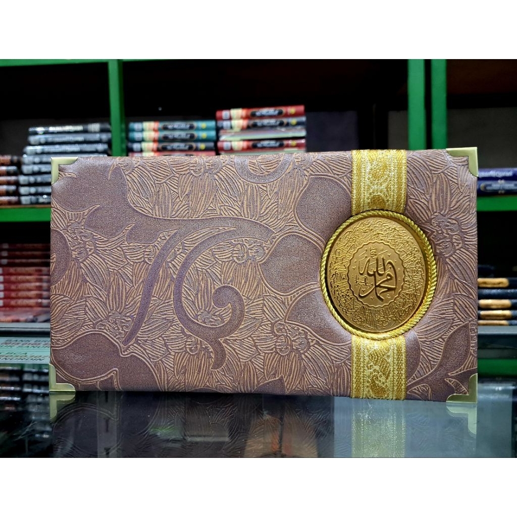 cover yasin kulit busa pita ornamen