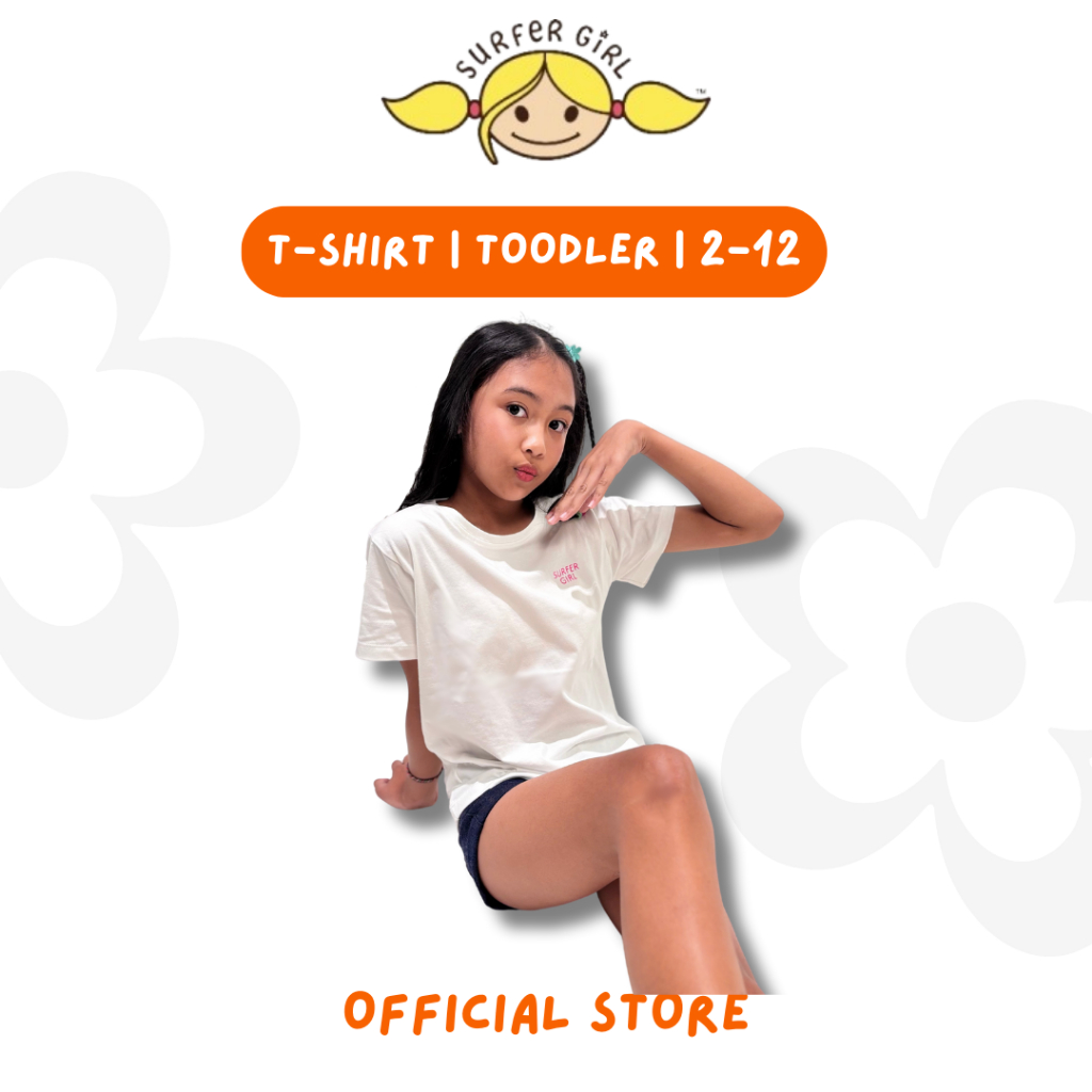 Surfer Girl Great Holiday Toddler Tee | Kaos anak Bali | Kaos anak perempuan | Baju anak Surfer Girl