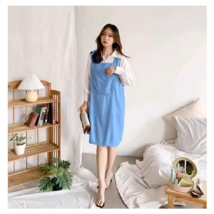 OVERALL WANITA KANTONG DEPAN OVERALL ROK PENDEK OVERALL KOREAN STYLE BAJU WANITA MODEL BARU FASHION 