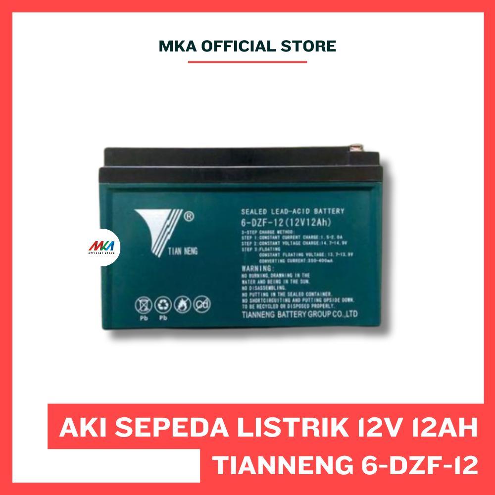 Aki Sepeda Listrik TIAN NENG / TIANNENG 6-DZF-12 / 6DZF12 - Baterai Sepeda Listrik ; 12V - 12AH