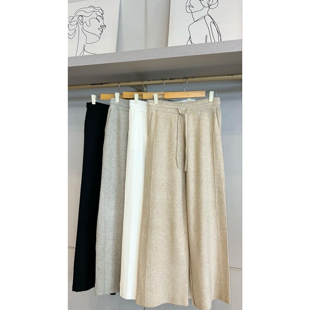 celana  knit rajut/celana knit uniqlo/celana casual