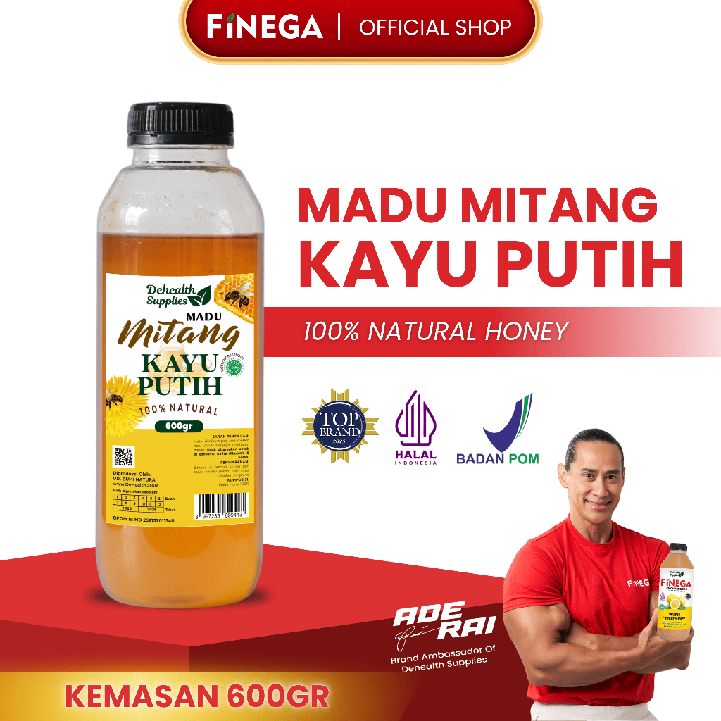 Dehealth Supplies Madu Mitang Kayu putih 600gr Kemasan Plastik